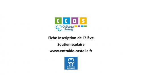 Fiche d'inscription élève - Soutien scolaire