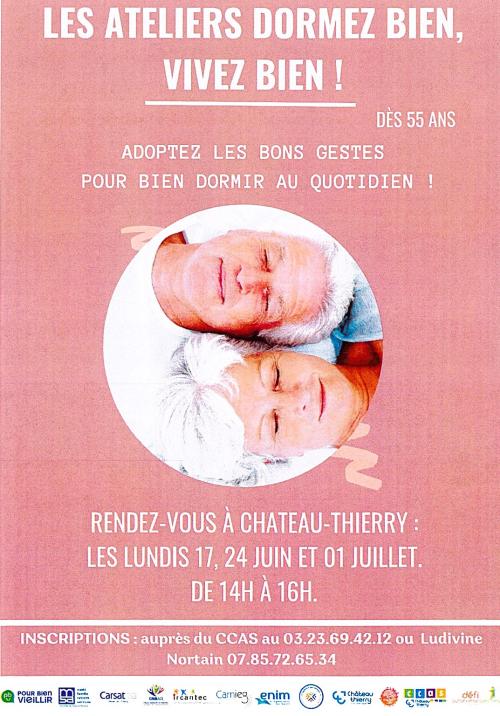 Les ateliers dormez bien, vivez bien !