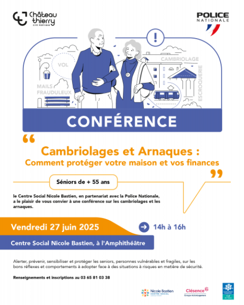 Conférence - Cambriolages et arnaques : Comment protéger votre maison et vos finances ?