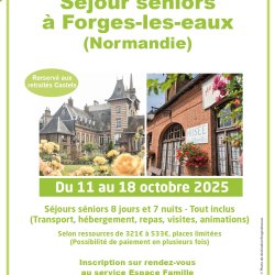 Séjours séniors à Forges-les-eaux