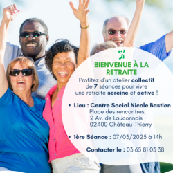Bienvenue à la retraite - atelier collectif