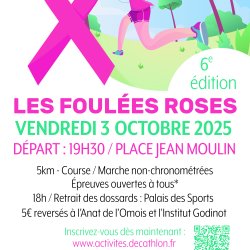 Les Foulées Roses 2025 : Recrutement de bénévoles.